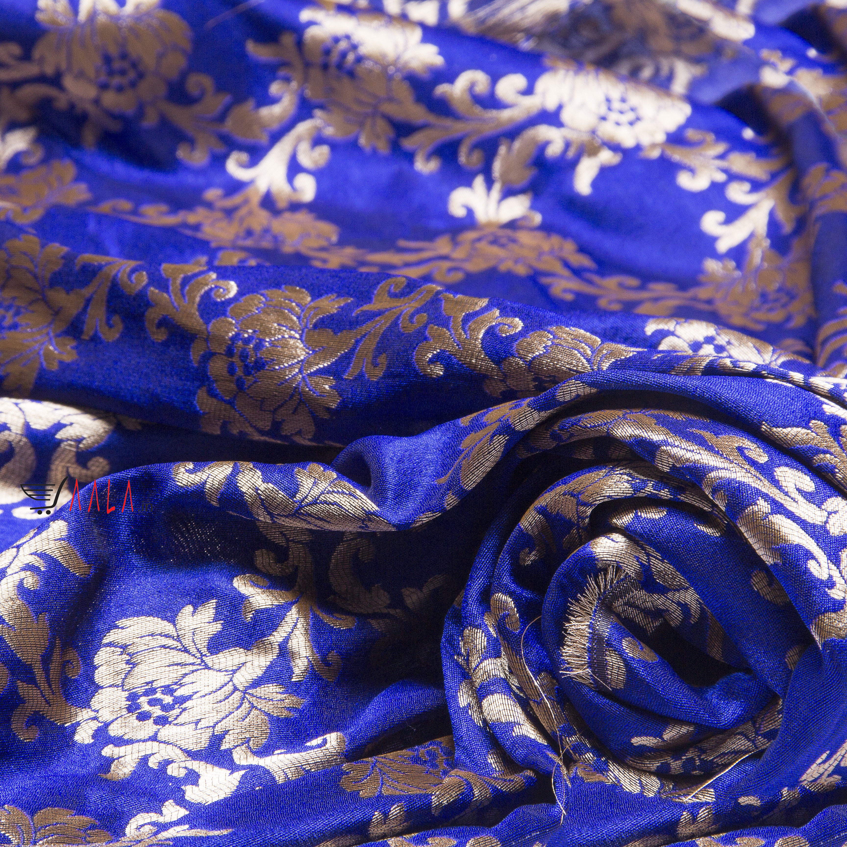 Brocade Silk Poly-ester 44 Inches Dyed Per Metre #1807
