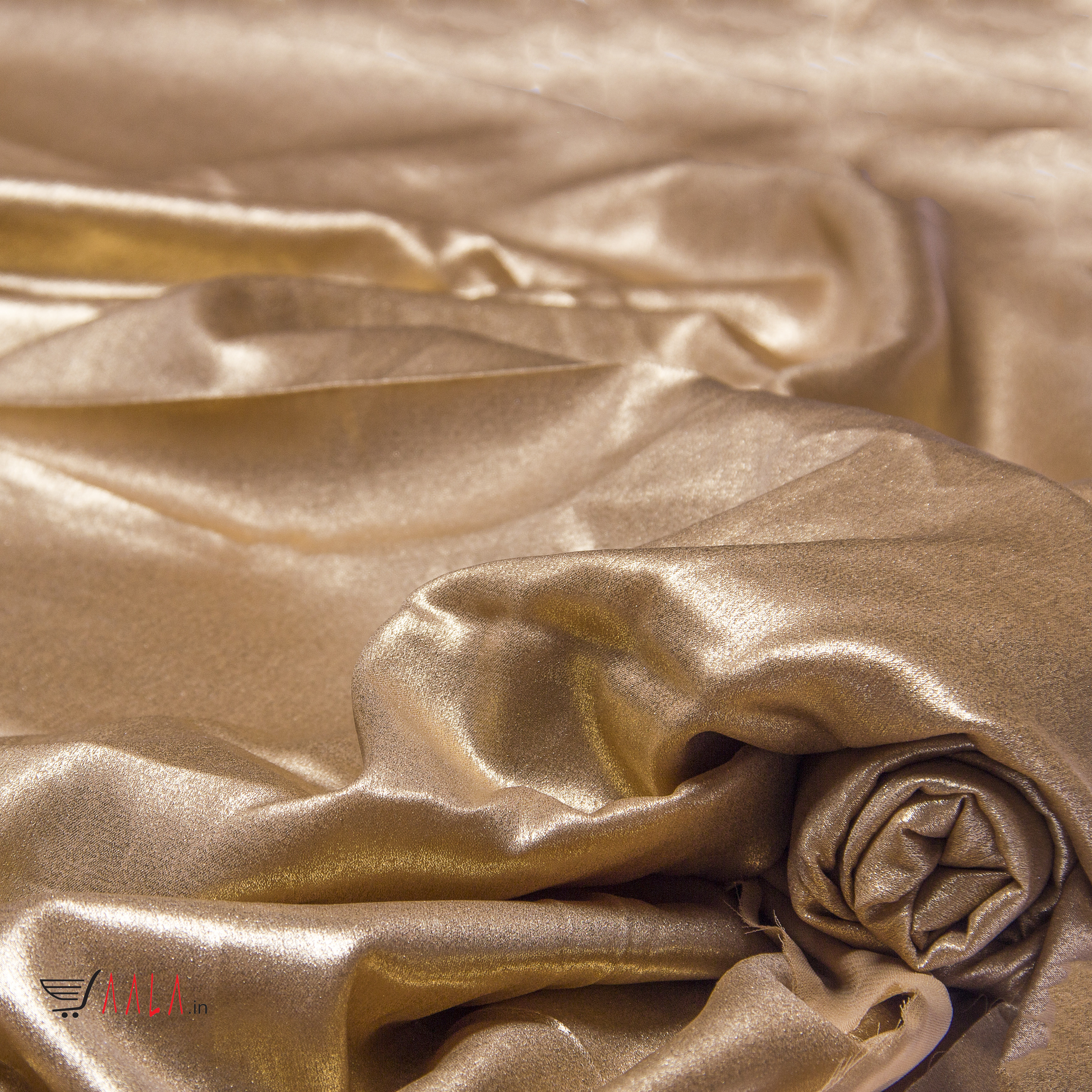 Foil Satin Georgette Poly-ester 44 Inches Dyed Per Metre #1835