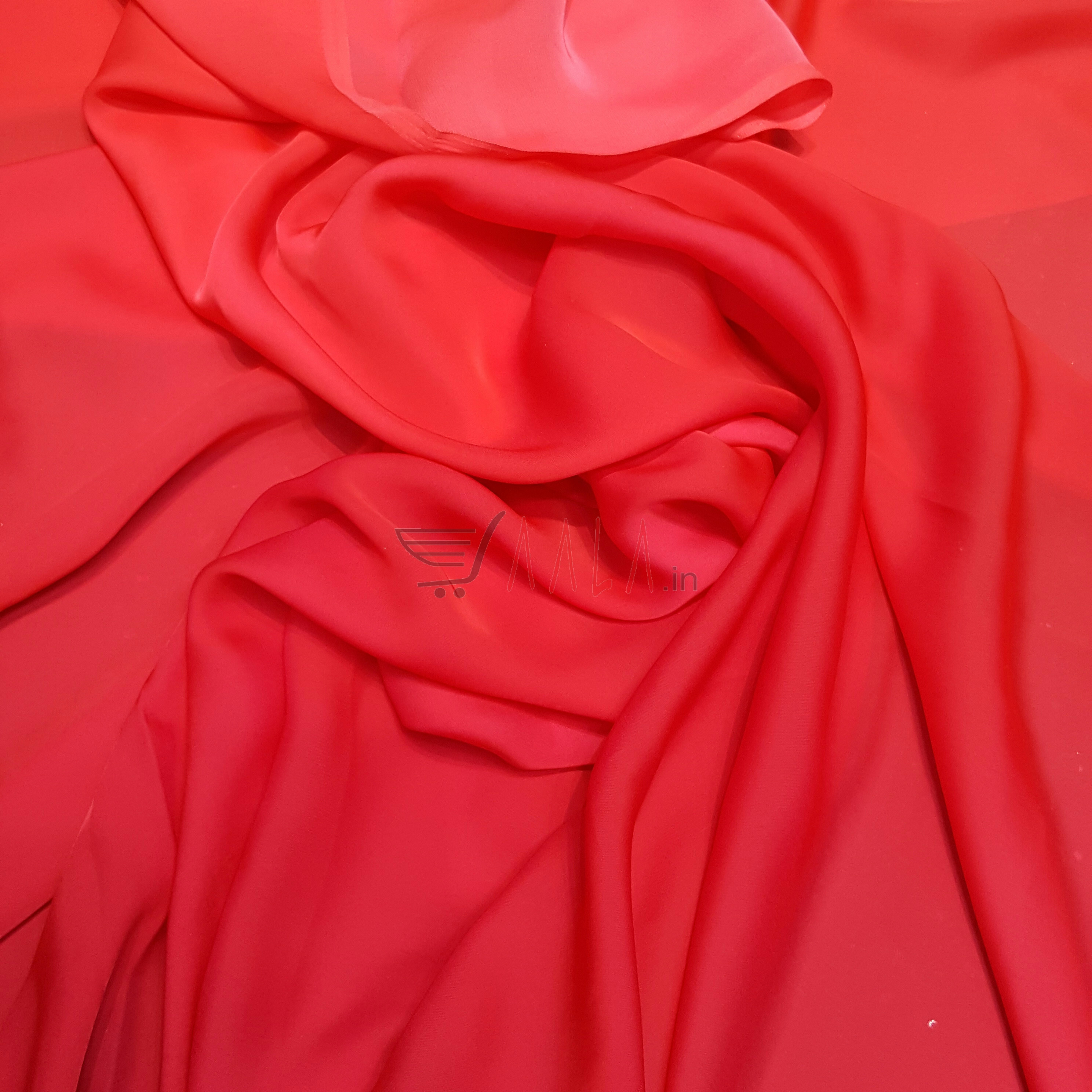 Two Tone Flat Chiffon Poly-ester 44 Inches Dyed Per Metre #2052
