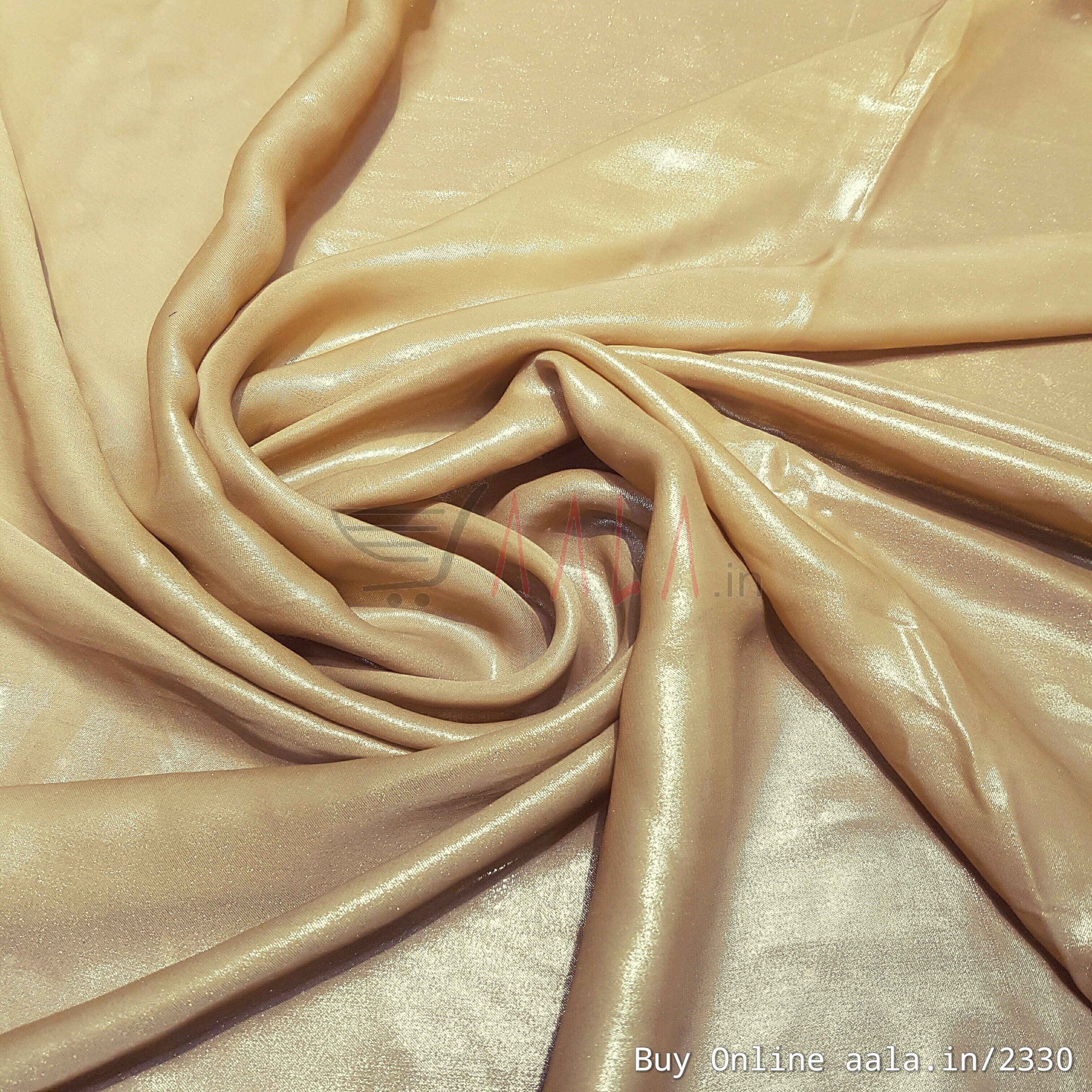 Half Coating Satin Georgette Poly-ester 44 Inches Dyed Per Metre #2330
