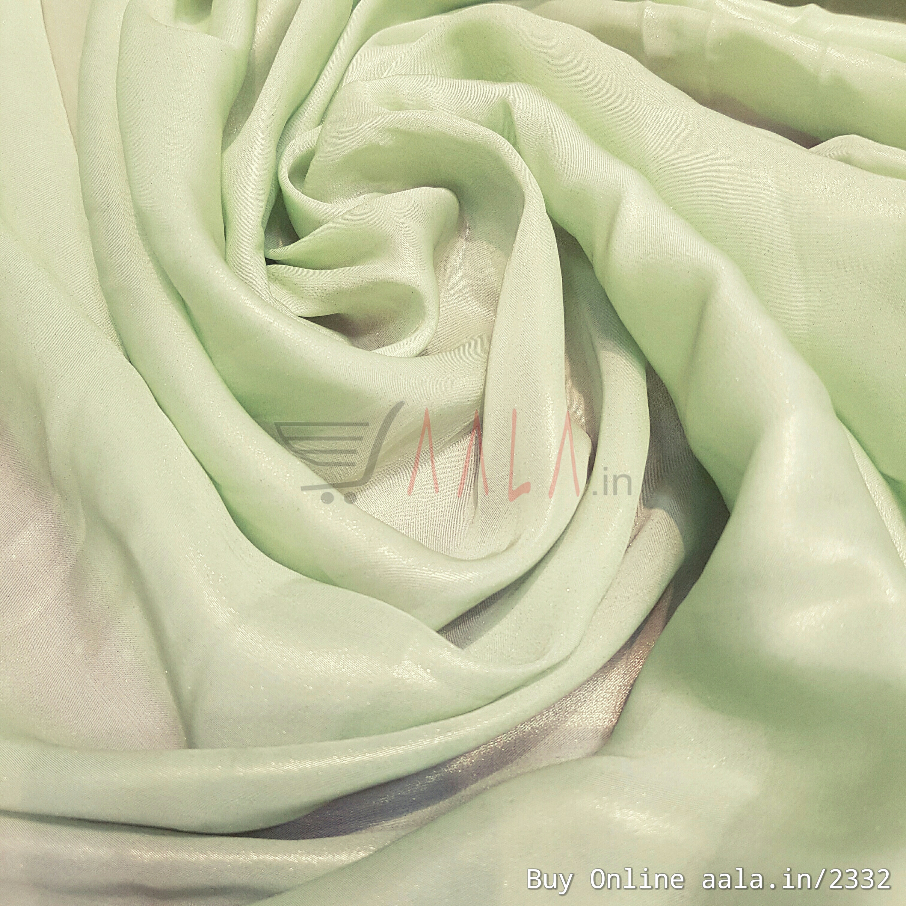 Half Coating Satin Georgette Poly-ester 44 Inches Dyed Per Metre #2332