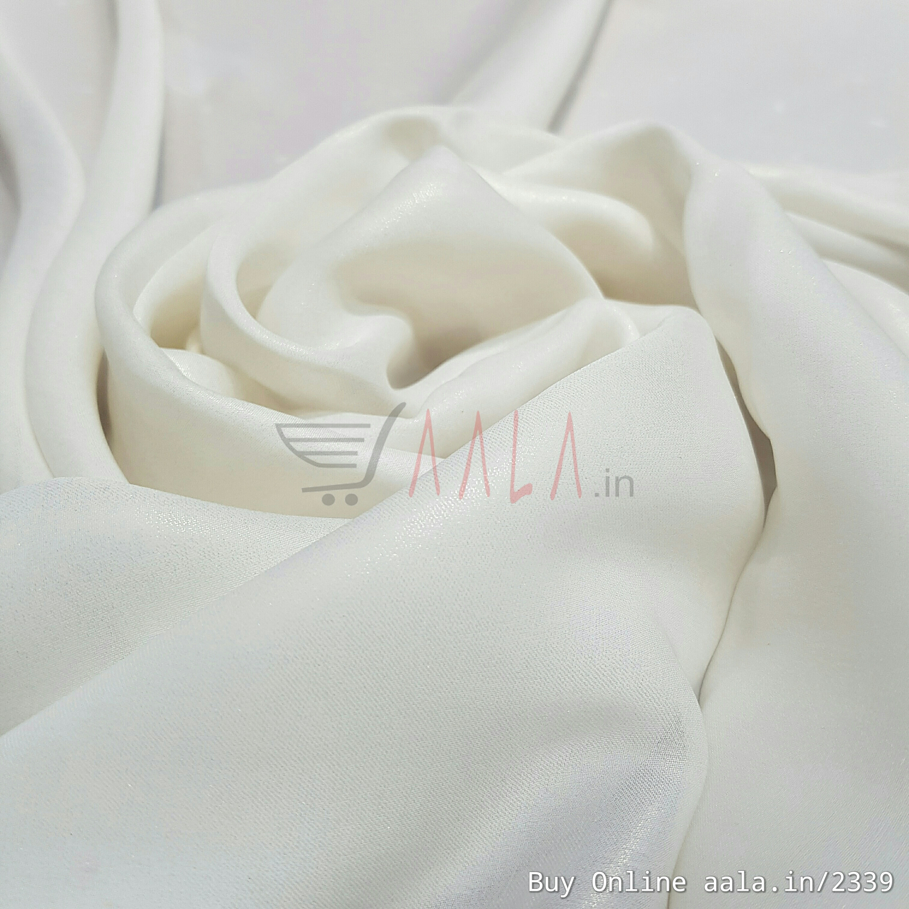 Half Coating Satin Georgette Poly-ester 44 Inches Dyed Per Metre #2339