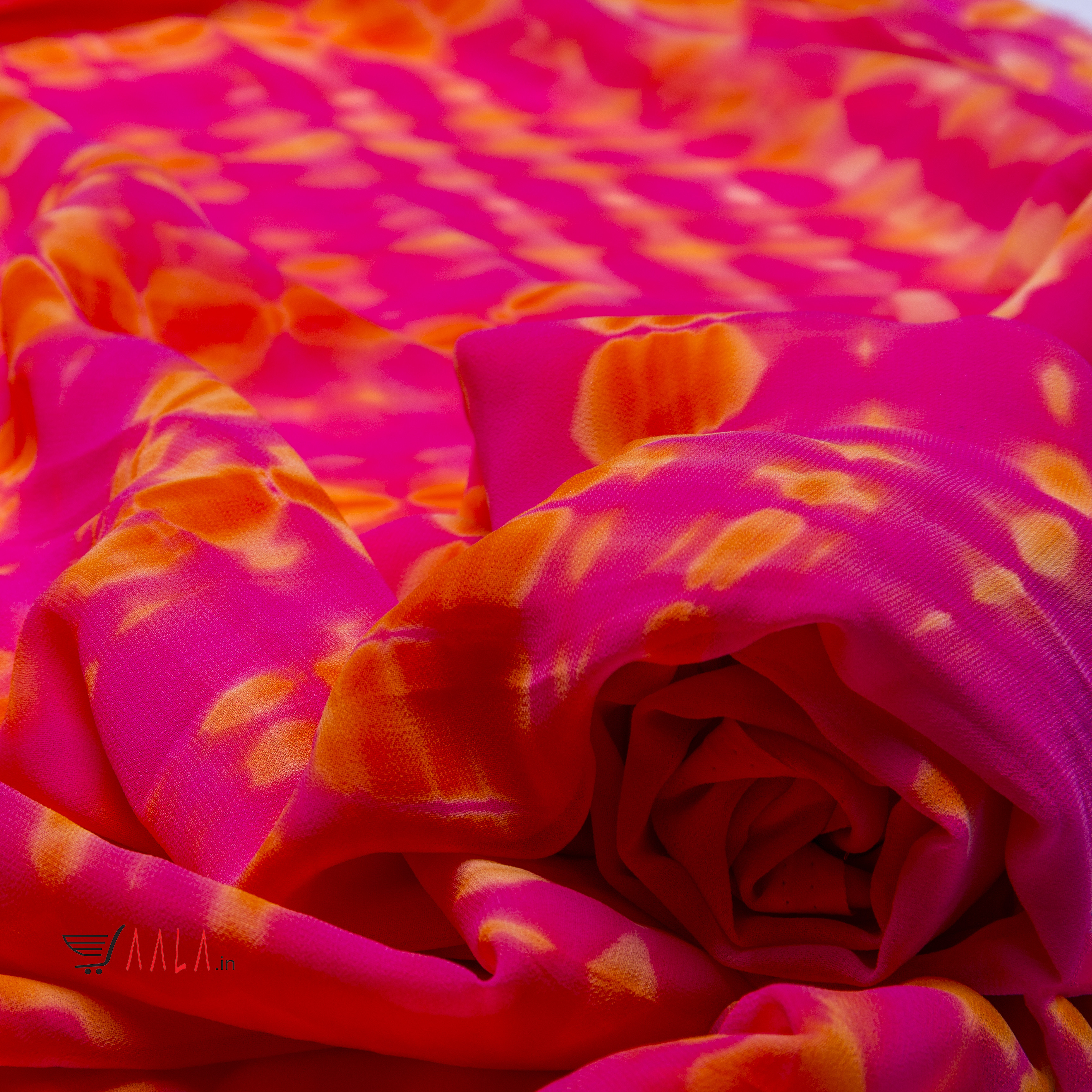 Shaded Georgette Poly-ester 44 Inches Dyed Per Metre #1854