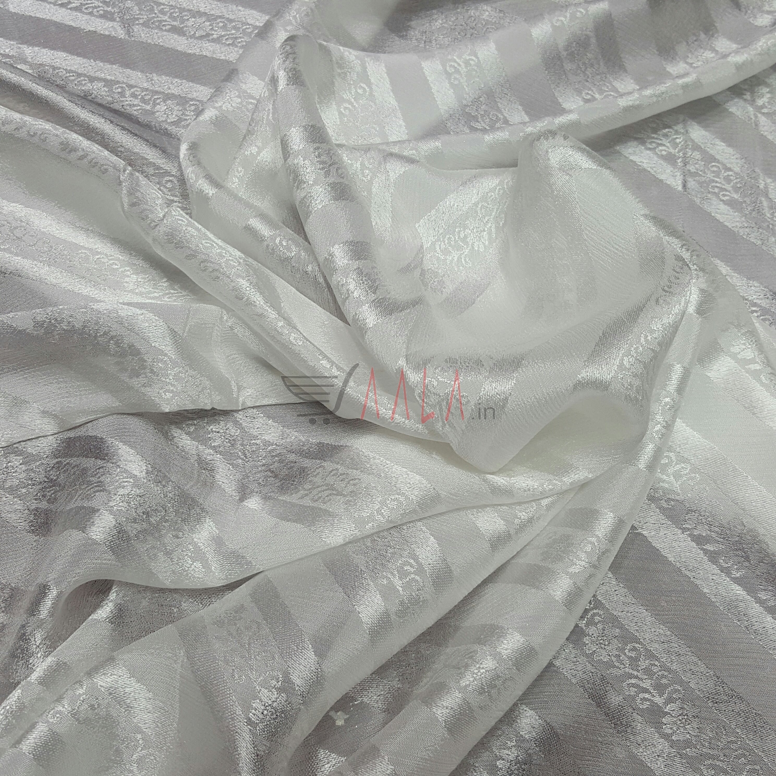 Jacquard Crepe Viscose 44 Inches Dyeable Per Metre #2256