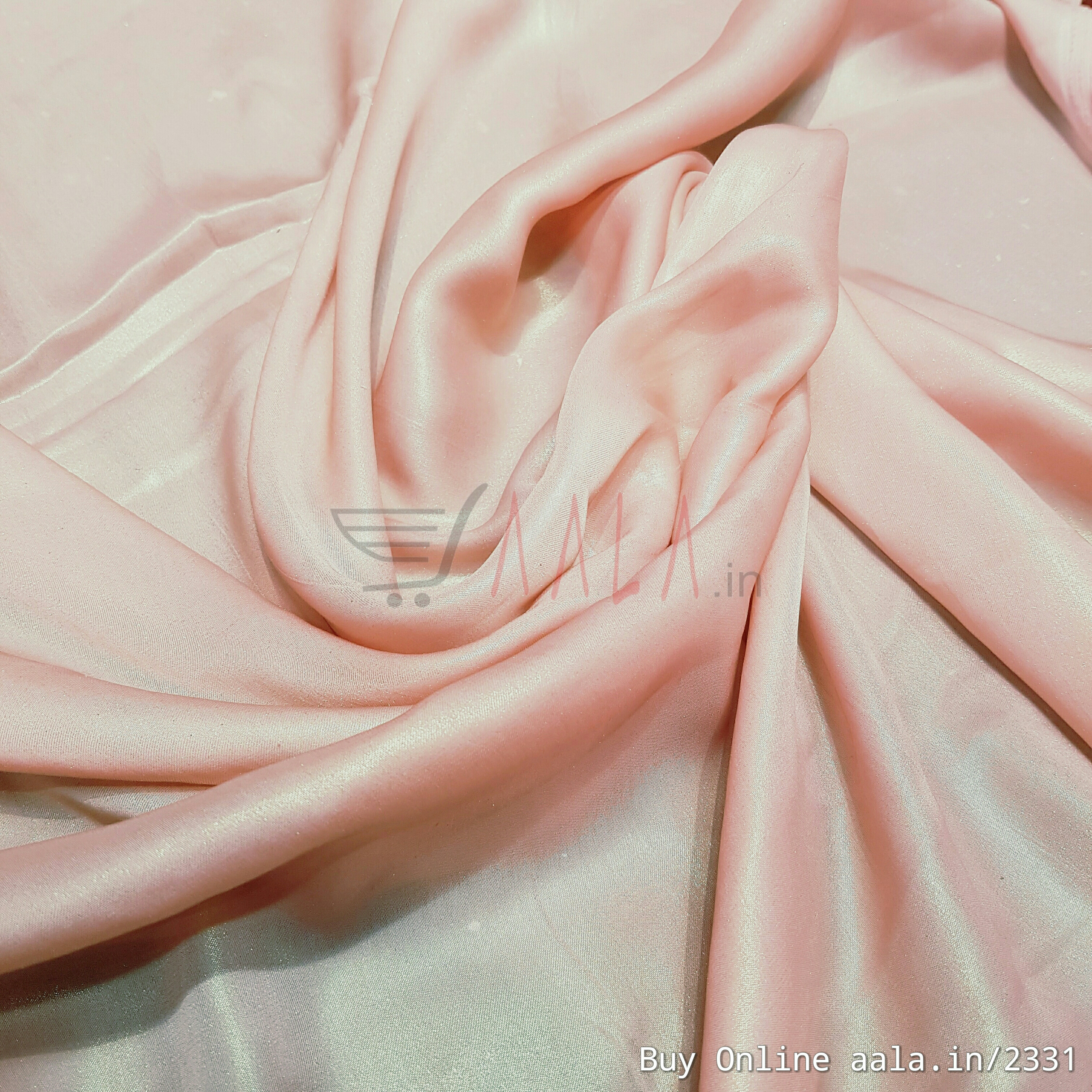 Half Coating Satin Georgette Poly-ester 44 Inches Dyed Per Metre #2331