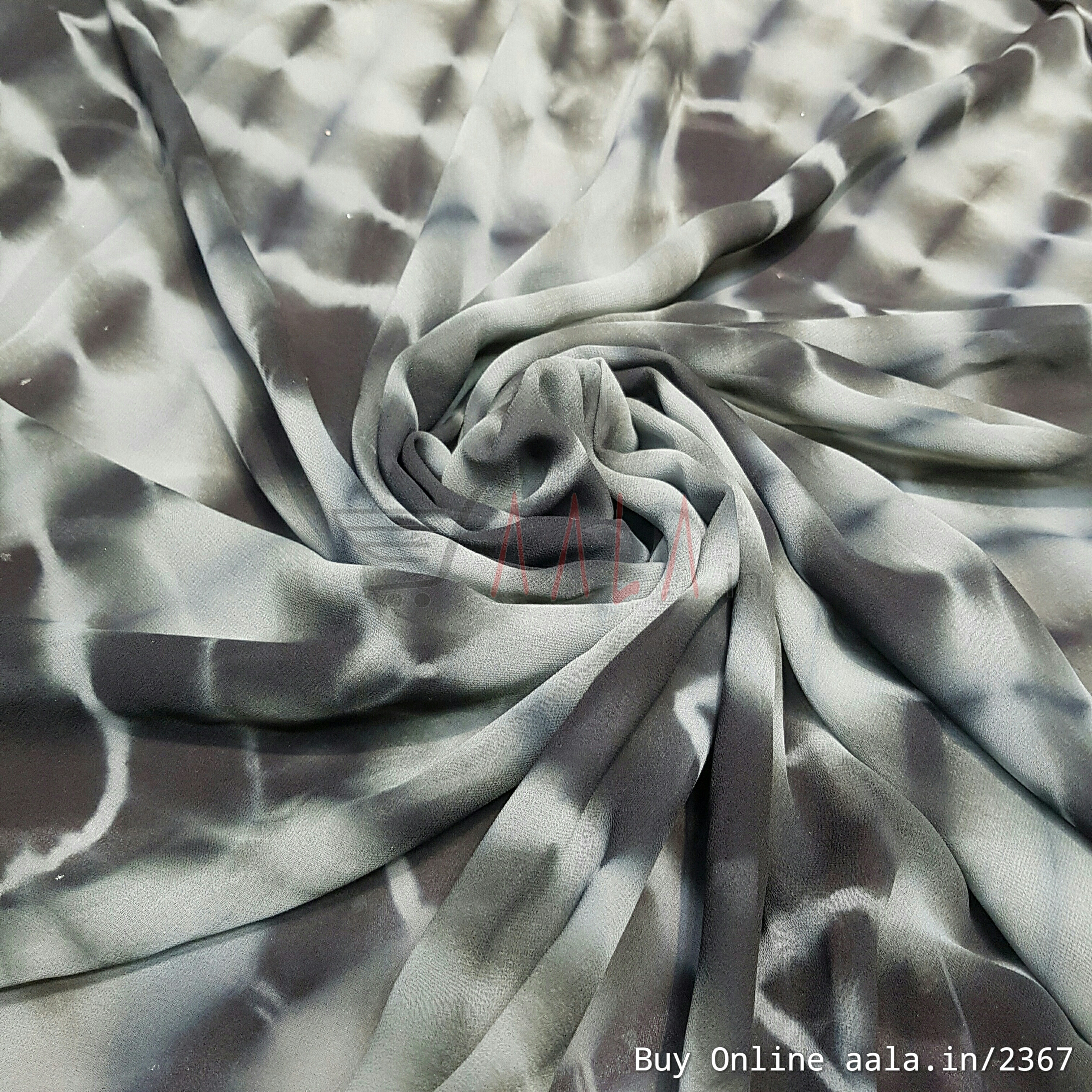 Shaded Georgette Poly-ester 44 Inches Dyed Per Metre #2367