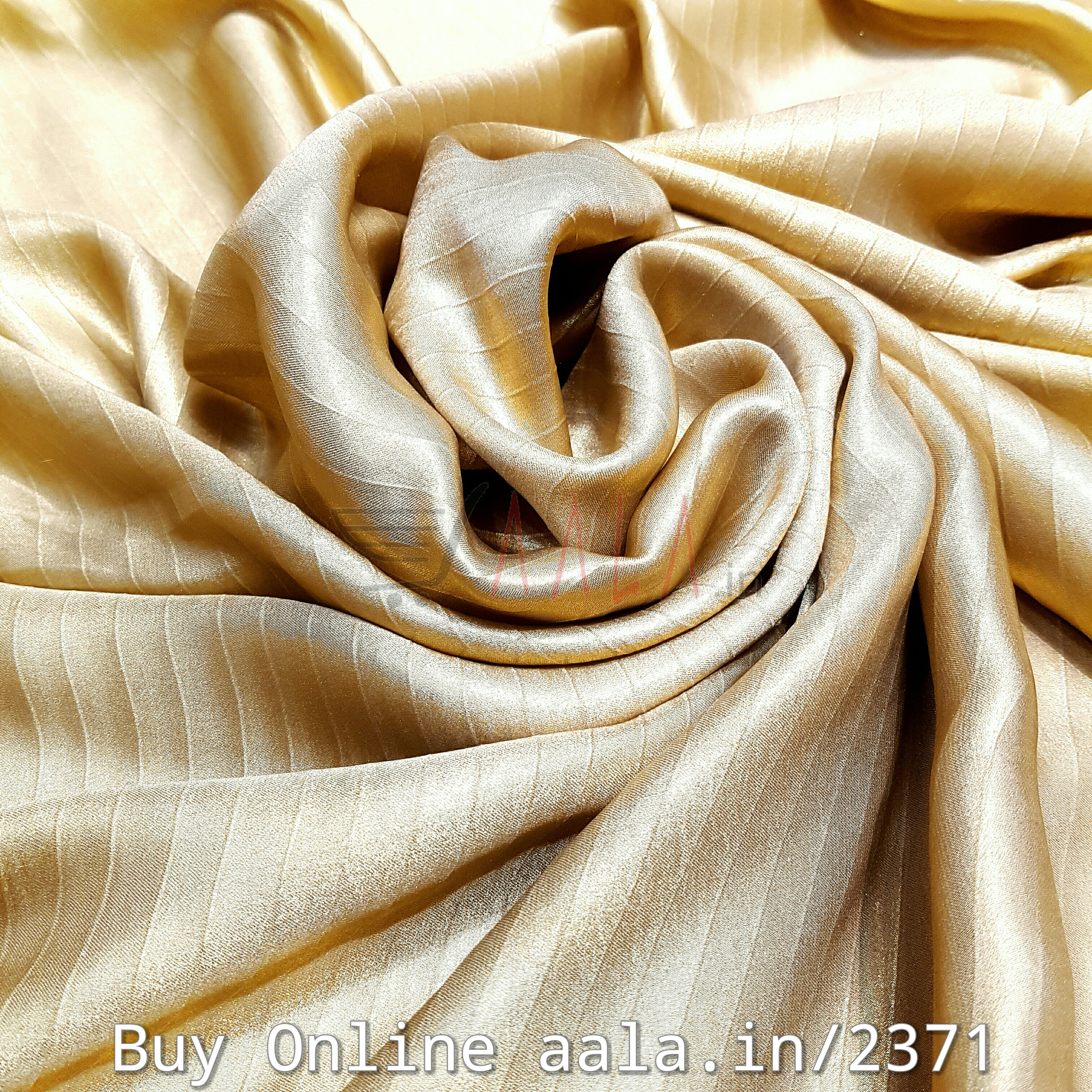Foil Pleating Satin Georgette Poly-ester 44 Inches Dyed Per Metre #2371