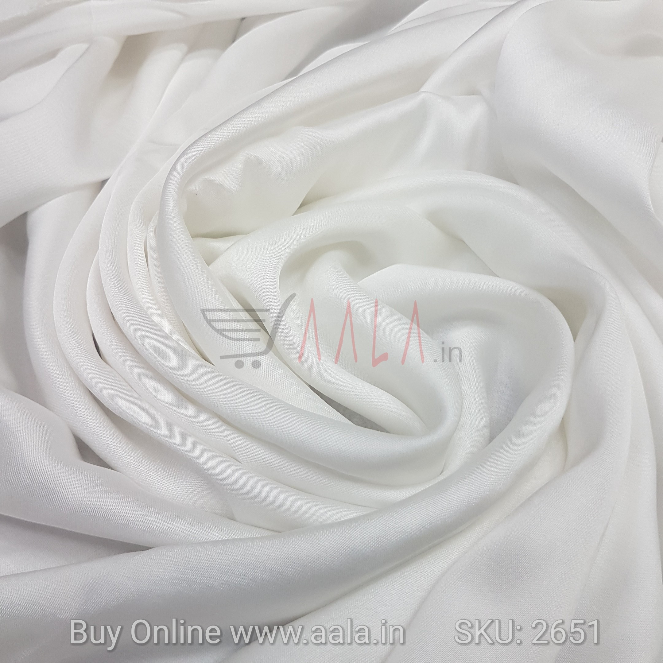Modal Satin Viscose 58 Inches Dyeable Per Metre #2651
