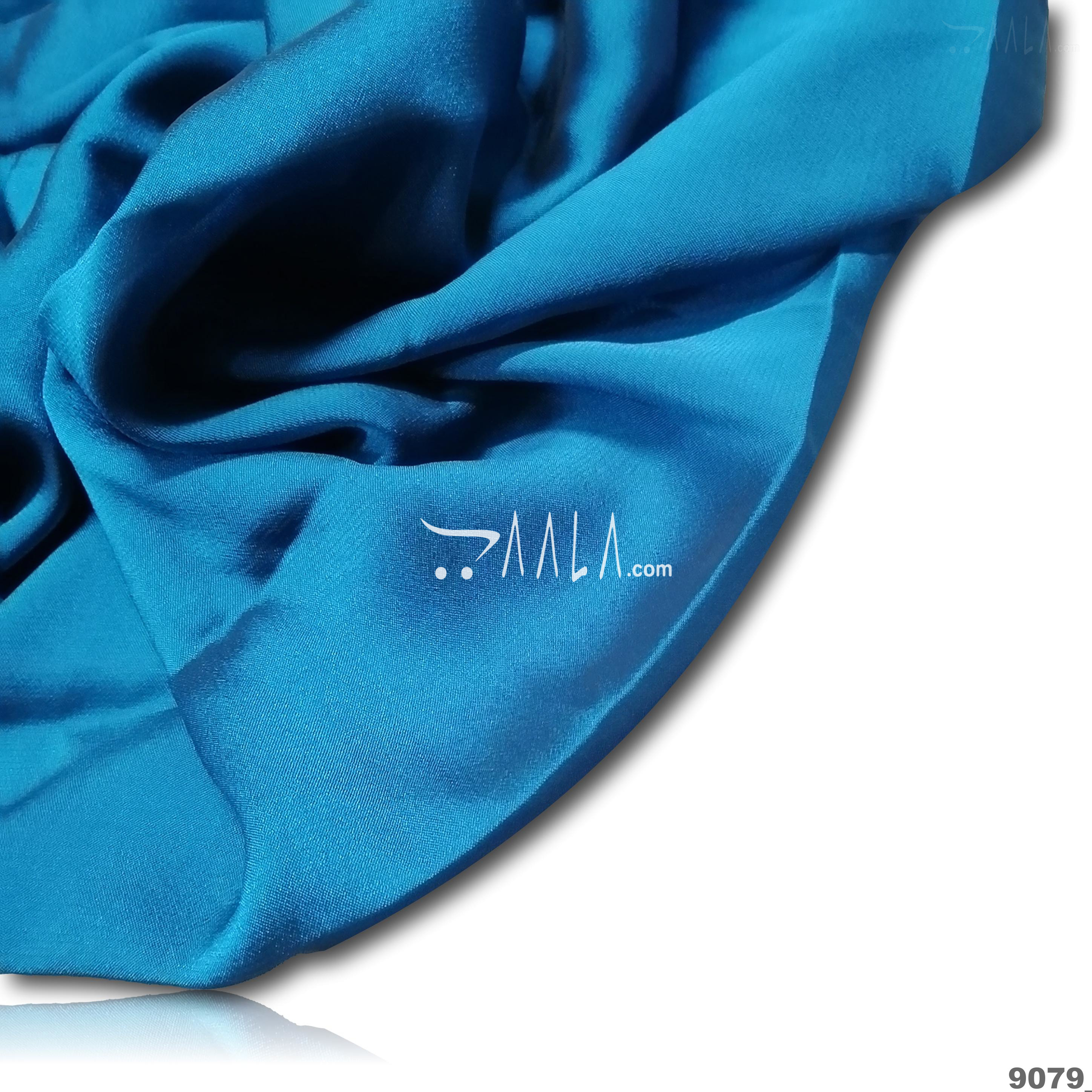 Choco Silk Poly-ester 44-Inches BLUE Per-Metre #9079